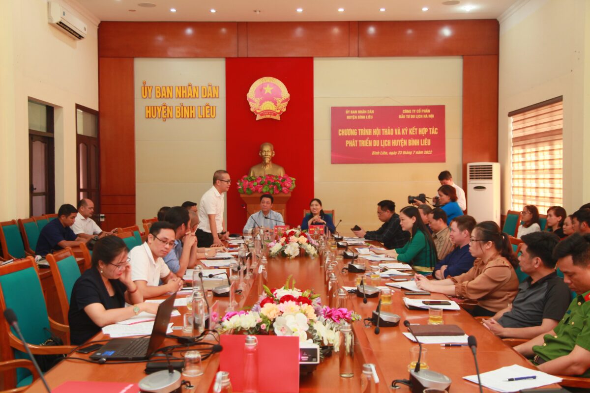 chương trình hội thảo và ký kết Bình Liêu